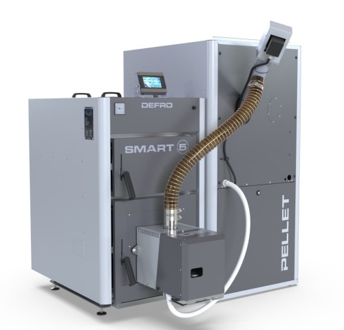 KOCIOŁ DEFRO SMART EKOPELL 20KW PRAWY / PALNIK PELLETOWY Z FUNKCJĄ AUTOMATYCZNEGO CZYSZCZENIA