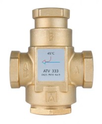 ZAWÓR TEMPERATUROWY ATV 333 DN25 1˝GW KVS 9 TEMPERATURA ZNAMIONOWA 45°