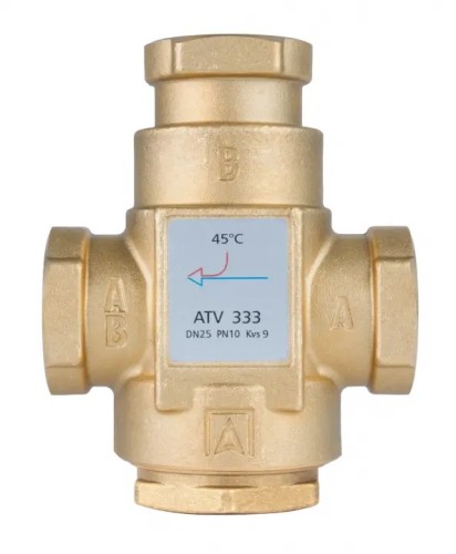 ZAWÓR TEMPERATUROWY ATV 333 DN25 1˝GW KVS 9 TEMPERATURA ZNAMIONOWA 45°