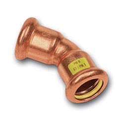 PRESS GAS CU ŁUK 45˚ 18