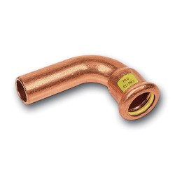 PRESS GAS CU ŁUK NYPLOWY 90˚ 35