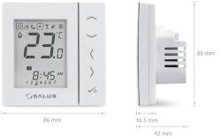 REGULATOR TEMPERATURY VS30W / SALUS CYFROWY PRZEWODOWY PODTYNKOWY TYGODNIOWY BIAŁY 230V