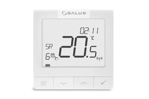 REGULATOR TEMPERATURY WQ610RF /  BEZPRZEWODOWY QUANTUM Z OPENTHERM SALUS NATYNKOWY TYGODNIOWY AKUMULATOR