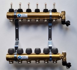 ROZDZIELACZ MOSIĄDZ PODŁOGOWY  / 10 OBWODOWY HEAT BASIC