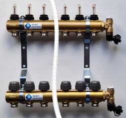 ROZDZIELACZ MOSIĄDZ PODŁOGOWY  / 10 OBWODOWY HEAT BASIC