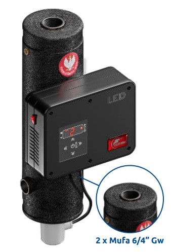 DOGRZEWACZ ZAAWANSOWANY BOSMAN 8KW  / 230/400V, DO UDKŁADU C.O.