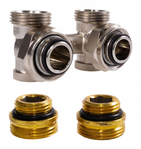 SET ZESTAW DO GRZEJNIKÓW 1376642 + 1920068 / kątowy do dolnych