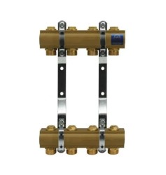 ROZDZIELACZ DO CENTRALNEGO OGRZEWANIA I WODY UŻYTKOWEJ Z ZAWORAMI ODCINAJĄCYMI 7 OBWODÓW