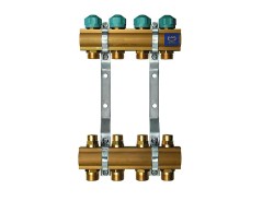 ROZDZIELACZ DO OGRZEWANIA PODŁOGOWEGO Z ZAWORAMI REGULACYJNYMI I PRZEPŁYWOMIERZAMI 11 OBWODÓW