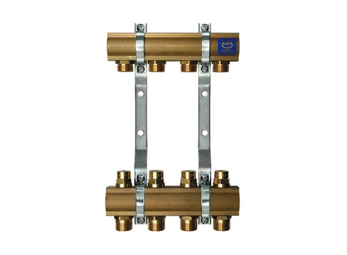 ROZDZIELACZ DO OGRZEWANIA PODŁOGOWEGO Z ZAWORAMI REGULACYJNYMI NA POWROCIE 9 OBWODÓW