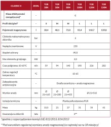 OGRZEWACZ ELEKTRYCZNY CLASSIC II TGR80N / POJEMNOŚCIOWY, EMALIOWANY
