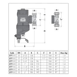 FILTR Z WKŁADEM MAGNETYCZNYM 1 1/2