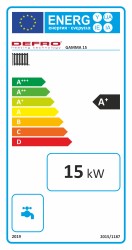 KOCIOŁ PIEC NA PELLET DEFRO GAMMA 15 kW LEWY