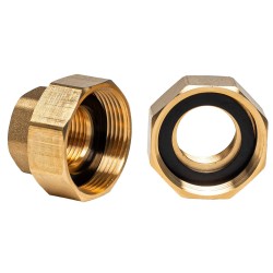 ŚRUBUNEK POMPY OBIEGOWEJ 25MM 6/4"x1" MOSIĘŻNY KOMPLET 2 SZT