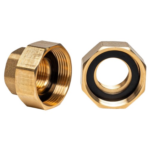 ŚRUBUNEK POMPY OBIEGOWEJ 25MM 6/4"x1" MOSIĘŻNY KOMPLET 2 SZT