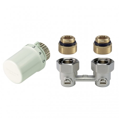 ZESTAW DO GRZEJNIIKA DOLNOZASILANEGO T3019 / + ZAWÓR PODWÓJNY  KĄTOWY V2495EY015