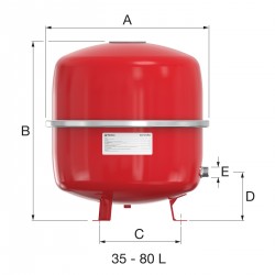 NACZYNIE PRZEPONOWE CONTRA-FLEX 35L 1.5BAR / DO C.O