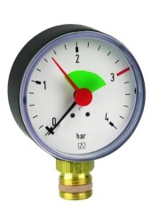 MANOMETR GRZEWCZY HZ 63 RAD.PROSTY 0-4BAR 3/8˝